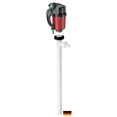 Flux Drum Pump, PVDF, 47" Long, Motor, 120V, 60Hz, 1ph, 460 Watts Power 24-ZORO0140